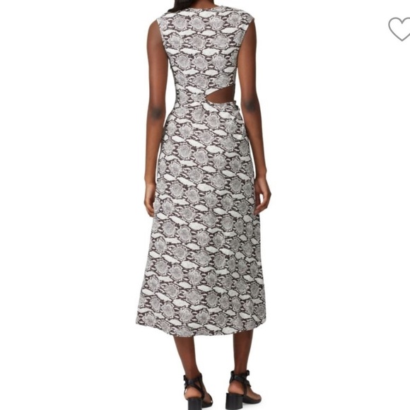 A. L.C.
Beale Snakeskin Print Cutout Midi Dress size 14 - Picture 2 of 12